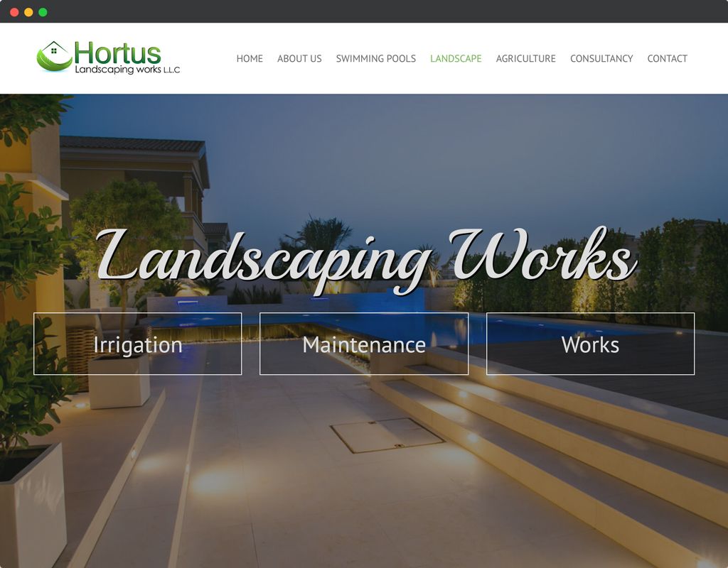 Website Design for Hortus Landscaping